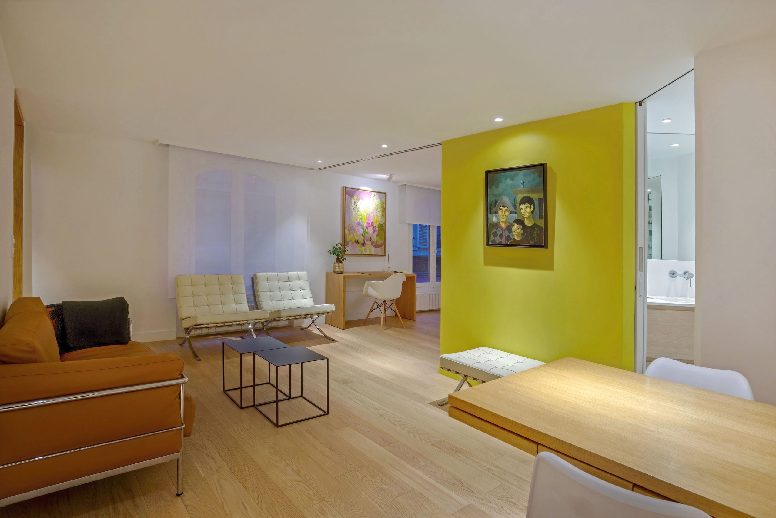 Salon appartement pied à terre parisien - Flora Auvray Architecte d'intérieur(91)