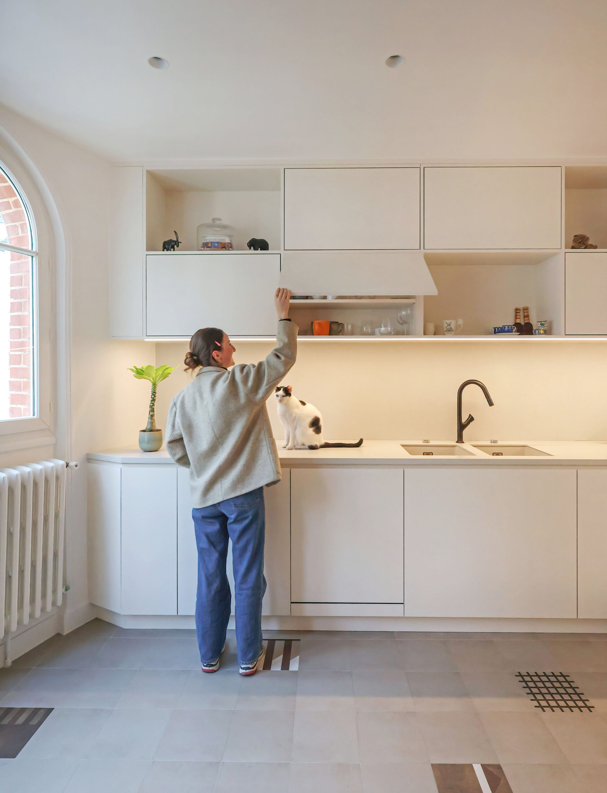 La grande cuisine fonctionnelle. Architecte d'intérieur Flora Auvray