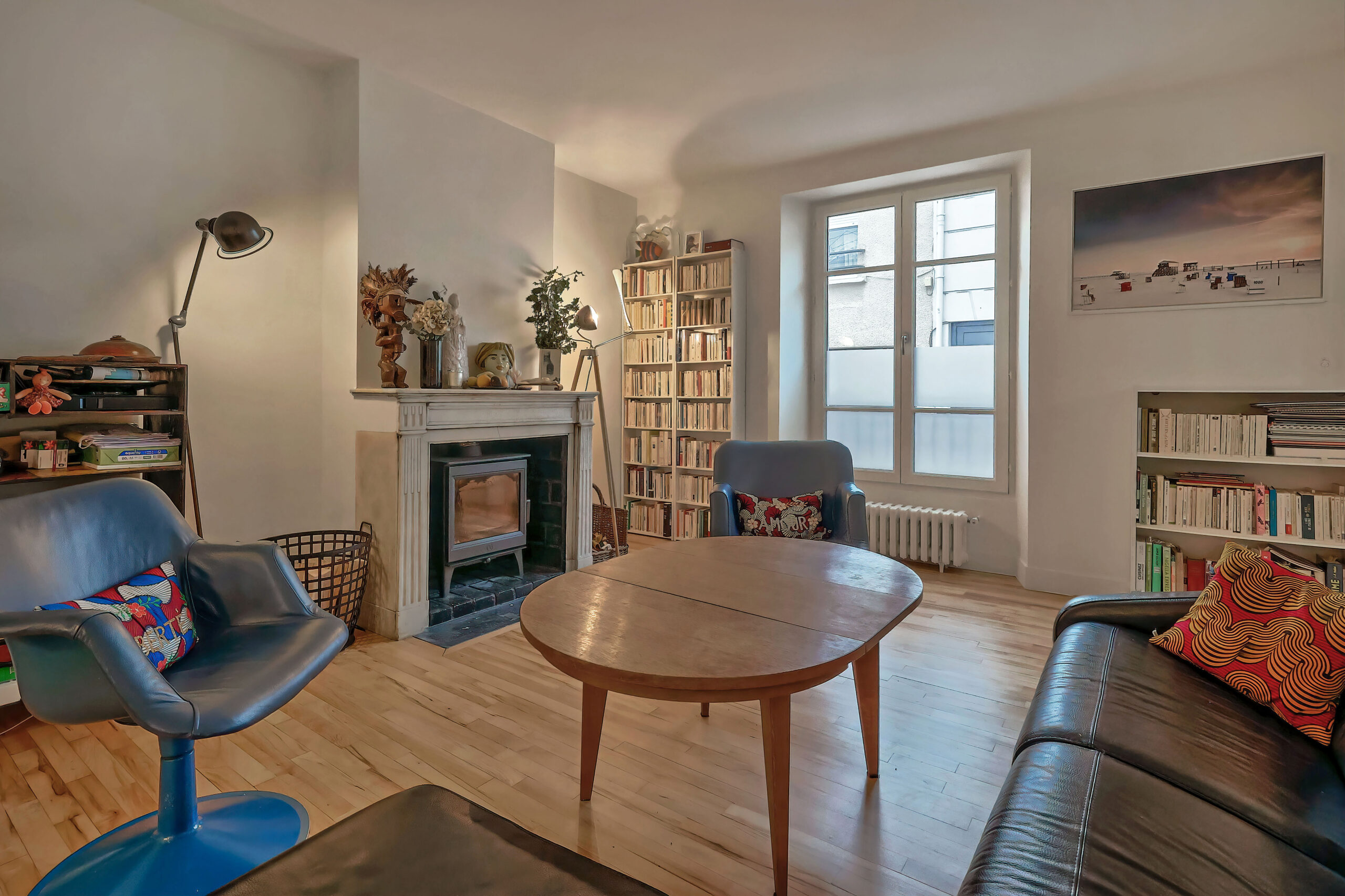 The living room. Interior designer Flora Auvray