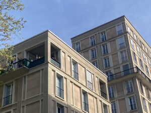 Les immeubles d'habitation du Havre par l'architecte Auguste Perret.